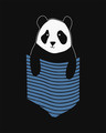 Shop Peek-a-boo Panda Basic Round Hem T-Shirt