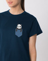 Shop Peek-a-boo Panda Boyfriend T-Shirt-Front