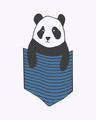 Shop Peek-a-boo Panda Full Sleeve T-Shirt