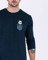 Shop Peek-a-boo Panda Full Sleeve T-Shirt-Front