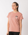 Shop Peek Out Mickey Boyfriend T-Shirt (DL)-Design