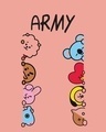 Shop Women's Pink Peeking Army Graphic Printed T-shirt-Full