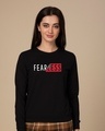 Shop Peel Off Fearless Fleece Light Sweatshirt-Front