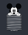 Shop Peeping Mickey Half Sleeve T-Shirt (DL)
