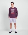 Shop Pehli Fursat Mein Nikal Full Sleeve T-Shirt Deep Purple-Design