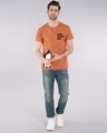 Shop Penguin D-day Half Sleeve T-Shirt Vintage Orange-Design