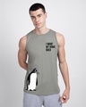 Shop Penguin D-day Round Neck Vest Meteor Grey-Front