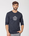 Shop Pentagram Full Sleeve T-Shirt-Front