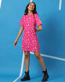 Shop Peppy Pink AOP Dress-Full