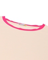 Shop Peppy Pink Contrast Sleeve Plus Size T-Shirt