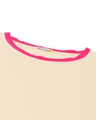 Shop Peppy Pink Contrast Sleeve T-Shirt