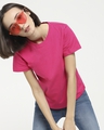 Shop Women's Peppy Pink T-shirt-Front