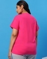 Shop Peppy Pink Plus Size Boyfriend T-Shirt-Design