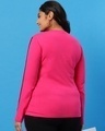 Shop Peppy Pink Plus Size Full Sleeve T-Shirt-Design