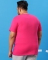 Shop Men's Peppy Pink Plus Size T-shirt-Design