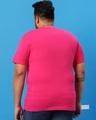 Shop Peppy Pink Plus Size V-Neck T-Shirt-Design