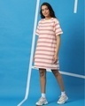 Shop Peppy Pink Stripe Pocket Dress-Full