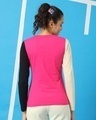 Shop Women's Peppy Pink Color Block T-shirt-Design