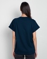 Shop Perfect Flower Boyfriend T-Shirt Navy Blue-Design