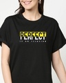 Shop Perfect Illusion Boyfriend T-Shirt Black-Front