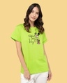 Shop Perfect Minnie Boyfriend T-Shirt (DL) Neon Green-Front