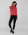 Shop Perfect Minnie Fleece Sweatshirt (DL) Red Melange-Design