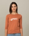 Shop Perfect Round Neck 3/4th Sleeve T-Shirt-Front