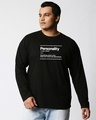 Shop Personality Dictionary Plus Size Full Sleeves Printed T-Shirt-Front