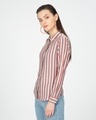Shop Peru Black Slim Cotton Stripe Shirt-Design