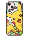 Shop Pika Chu Premium Glass Case for Apple Iphone 13 Mini (Shock Proof, Scratch Resistant)-Front