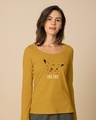 Shop Pika Pika Scoop Neck Full Sleeve T-Shirt-Front