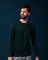Shop Pine Green Full Sleeve T-Shirt-Front