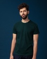Shop Pine Green Half Sleeve T-Shirt-Front