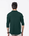 Shop Pine Green Henley Full Sleeve T-Shirt-Design