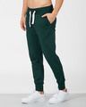 Shop Pine Green Fleece Joggers-Full