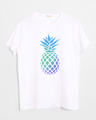 Shop Pineapple Colors Half Sleeve T-Shirt-Front