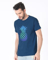 Shop Pineapple Colors Half Sleeve T-Shirt-Design