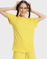 Shop Pineapple Yellow Boyfriend T-Shirt-Front