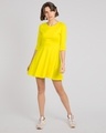 Shop Pineapple Yellow Flared Dress-Full