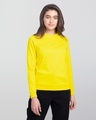 Shop Pineapple Yellow Fleece Light Sweatshirt-Front
