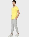 Shop Pineapple Yellow Half Sleeve Henley T-Shirt-Full