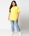 Shop Women's Pineapple Yellow Plus Size Boyfriend T-shirt-Full