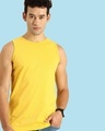 Shop Men's Pineapple Yellow Vest-Front
