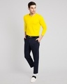 Shop Pineapple Yellow Slit Neck Full Sleeve Henley T-Shirt-Full