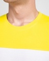Shop Pineapple Yellow White & Black 90's Vibe Panel T-Shirt
