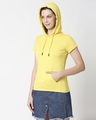 Shop Pineapple Yellow-White Half Sleeve Hoodie T-Shirt-Design