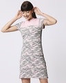 Shop Pink Camo - Coral Blush High Neck Pocket Dress-Design