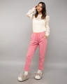 Shop Pink Carnation Plain Pyjamas-Full
