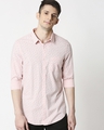 Shop Pink Cotton Melange Shirt-Front