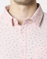 Shop Pink Cotton Melange Shirt